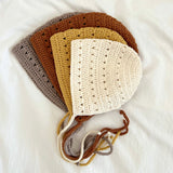 NEW! Baby Toddler Crocheted Bonnet Hat - Ash