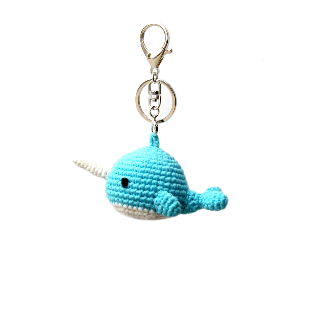 Backpack Charm - Narwhal (blue)