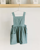 Pinafore Apron Dress - Dusty Teal