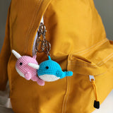 Backpack Charm - Narwhal (pink)