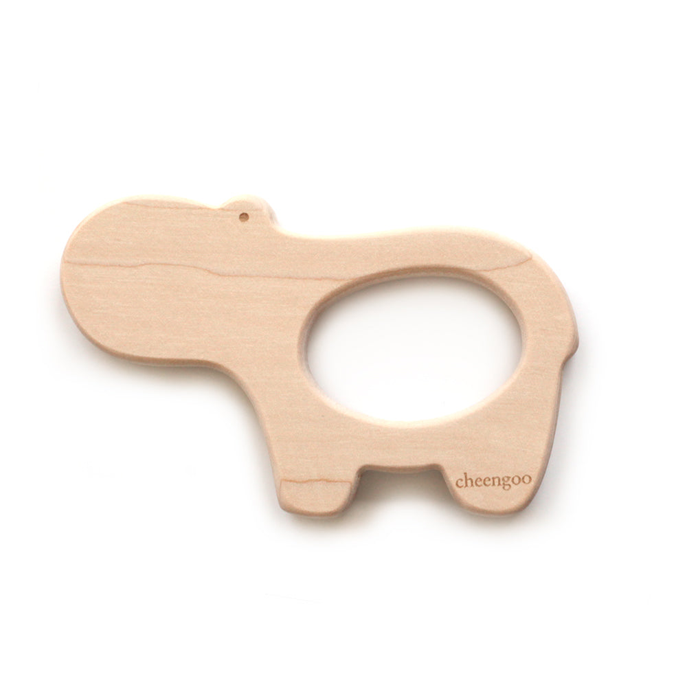 Hippo Wooden Teether