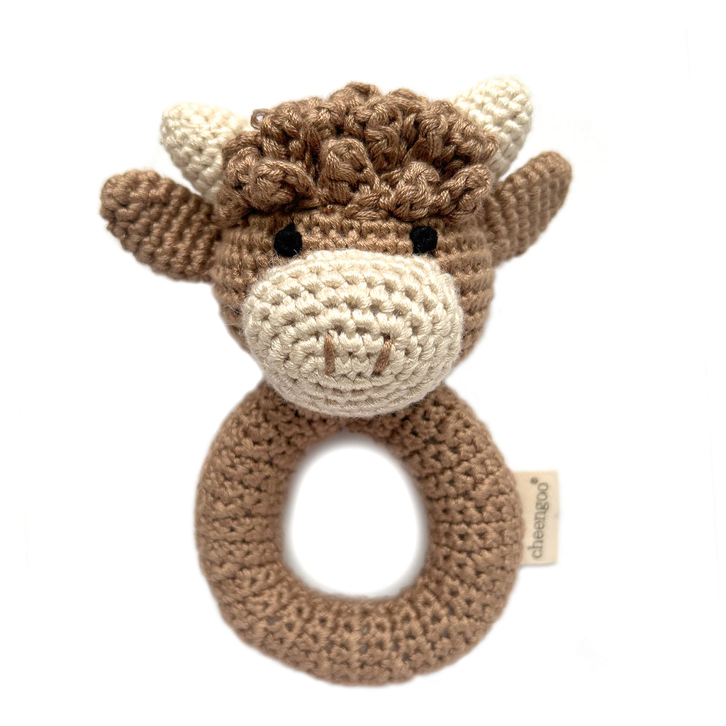 Highland cow ring rattle – Cheengoo