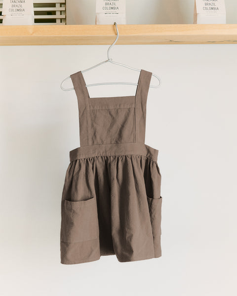 NEW! Pinafore Apron Dress - Fawn