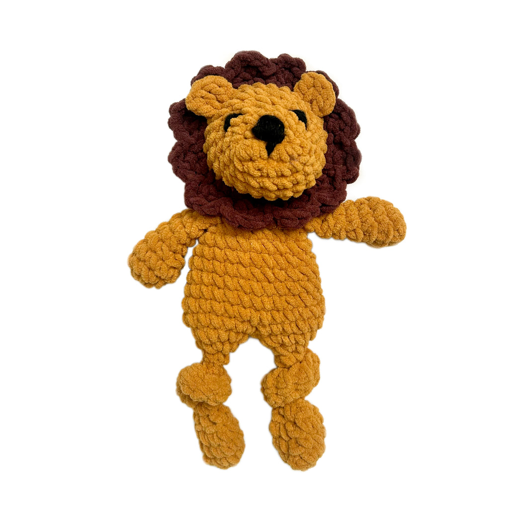 Soft Chenille Lion Lovey Plush Doll