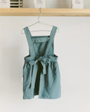 Pinafore Apron Dress - Dusty Teal