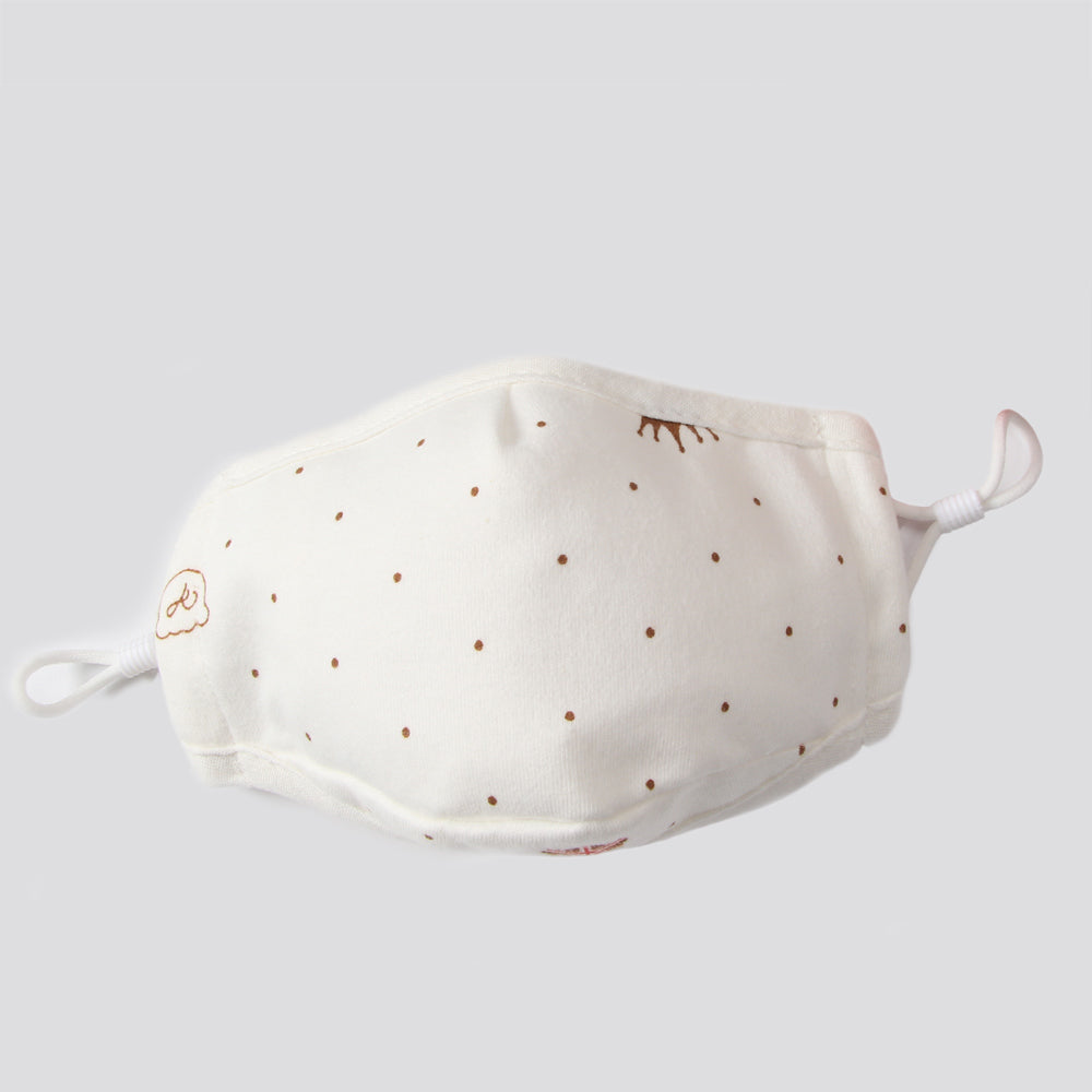 Kid's Reusable Cotton Face Mask with filter pocket - Dotty