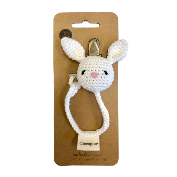 hand crochted cotton cactus binky pacifier clip